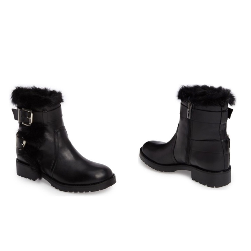 Charles David Reno Faux Fur Leather Boot